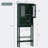 Over-the-Toilet Storage Cabinet, Bathroom Organizer with Doors & Adjustable Shelf, Thicken Frame Above-Toilet Storage Rack-1354394615
