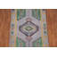 Tapis traditionnel indien gris et bleu en laine 4 x 7