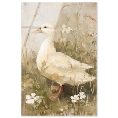 Soft Light Duck Acrylic Print Farmhouse Wall Decor by Art Remedy, Ready to Hang, 36 x 54