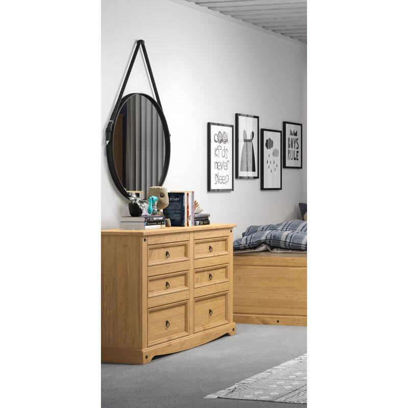 Payton 6 Drawer Double Dresser, 3+3 wide chest of drawers