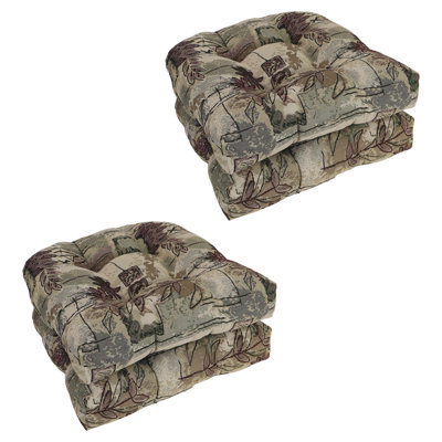 Coussins de chaise tapissier à dossier arrondi 19 pouces (ensemble de 4)