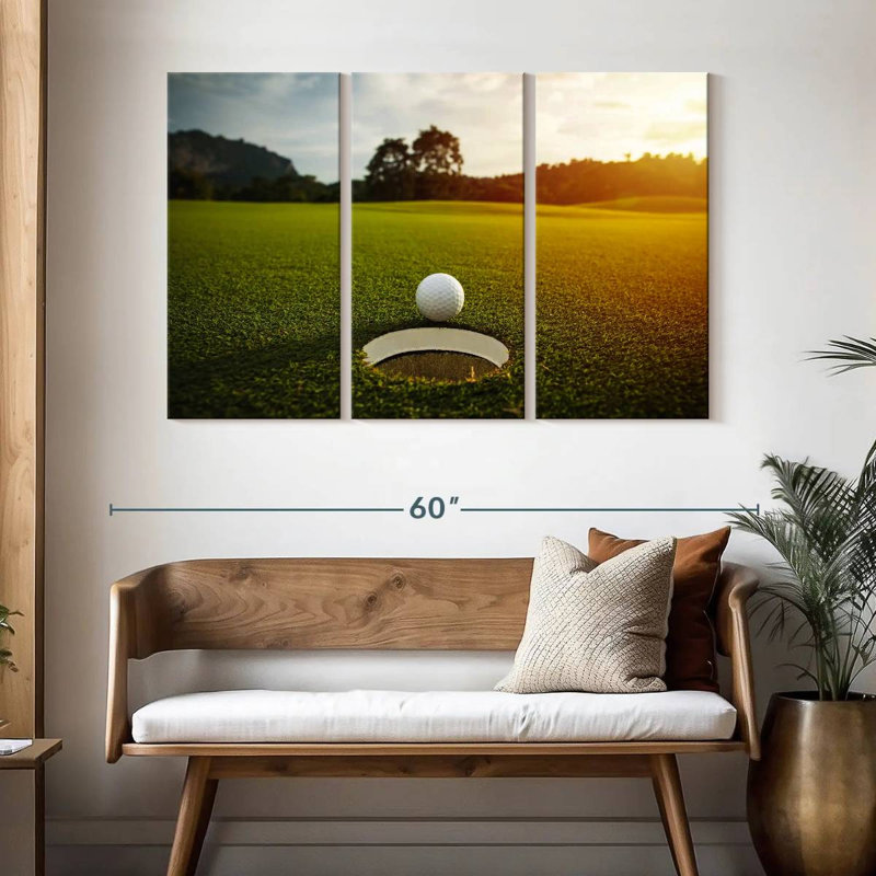Sireci Sunset Golf Ball, 32" H x 50" W