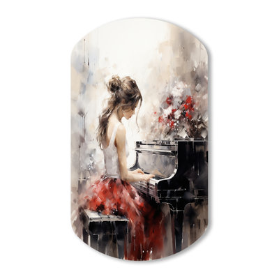 Isenberg - Music Cylinder Shape Asymmetric Metal Wall Art