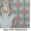 Planche à découper en verre Sable Collie Christmas PoinsettIas-119894485