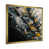Toile avec cadre flottant or
