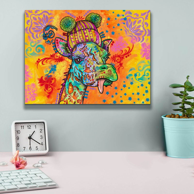 «Styling Longneck» par Dean Russo, art mural sur toile, 54 po x 40 po, H 12 po x l 16 po x P 0,75 po