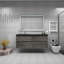 Ensemble de meuble-lavabo mural simple 60 po Gorden Kody-1320820475