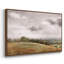 Paysage rétro DCCDXCIX - reproduction sur toile flottante-83043611-83043613