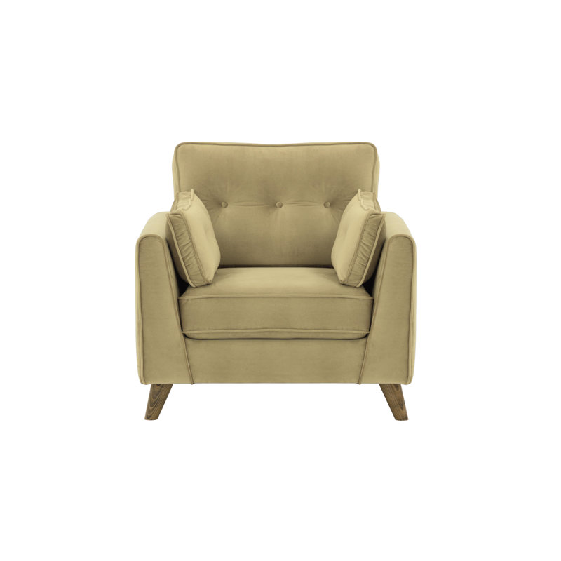 Romeo Upholstered Armchair, Beige