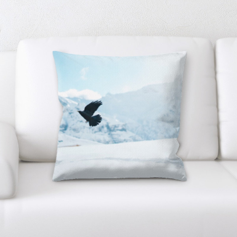 Winter Microsuede Reversible Throw Pillow