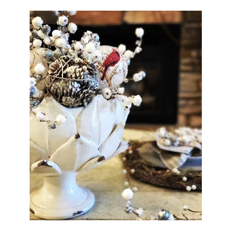 Handmade Ceramic / Porcelain Table Vase, White