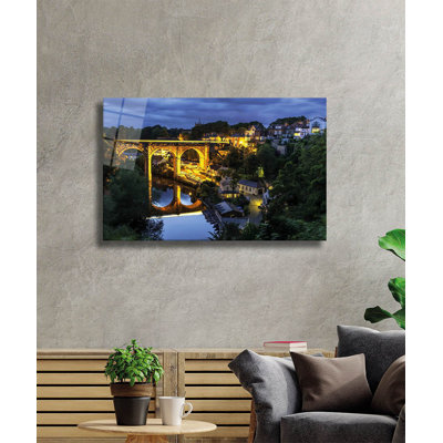 Elegant Decorative Tempered Glass Painting, 27.6 x 43.3 inches | 100% Tempered Glass, Thickness: 0.16 inches | Stunning Home Décor for Living Room, Office, or Gallery | Unique Art Piece, Durable and Stylish
