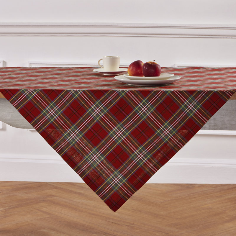 Classic Tartan Plaid Table Throw