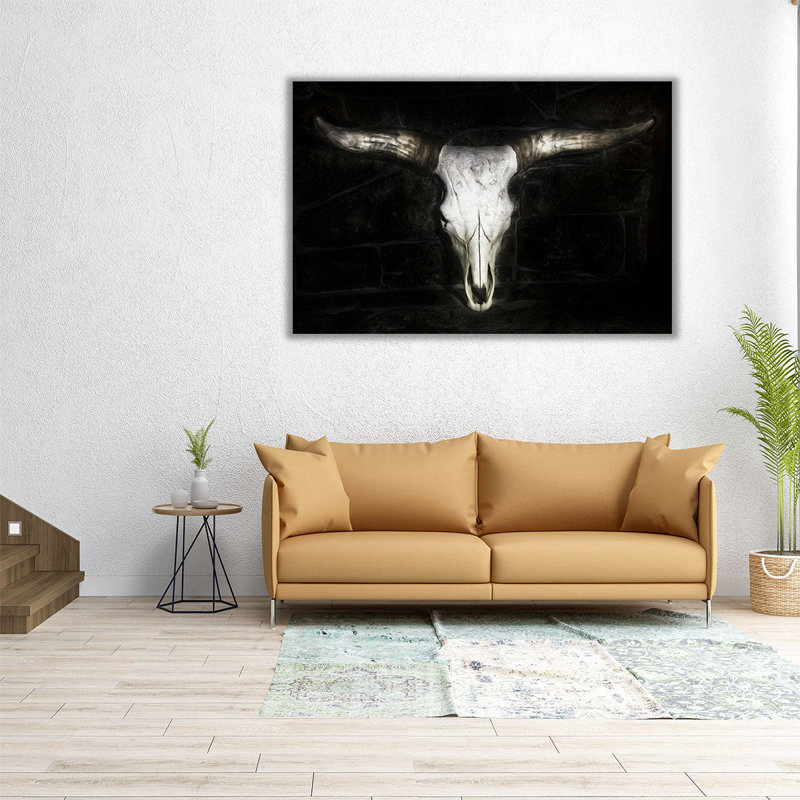 «Cow II», reproduction d'art sur toile, H 12 po x l 18 po