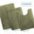 Aighan 3 Piece Ultra Soft and Absorbent Memory Foam Bath Rug Set with Non-Slip Backing-1831797595