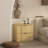 Clive 22" Mid-Century Modern 2-Drawer Nightstand in Natural and Black-1922606197