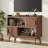 44" Sideboard Buffet Cabinet With Outlet - Storage Cabinet For Office, Bedroom Storage Cabinet, Hallway Storage Cabinet, Console Storage Cabinet-675673676