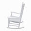 Chaise berçante en bois blanc-131517401