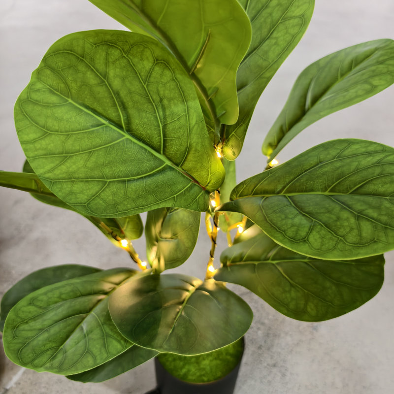 Figuier artificiel de 50 cm, décoration d'arbre d'intérieur en plastique