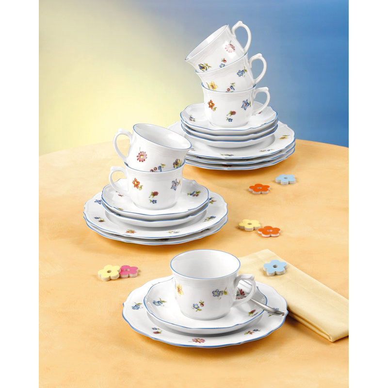 Sonate 18 Piece Bone China Dinnerware Set, Service for 6