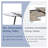 55'' - 79'' Extendable Sintered Stone Dining Table Set with Hidden Extension Leaf and Metal Legs-1816377424-1816377437