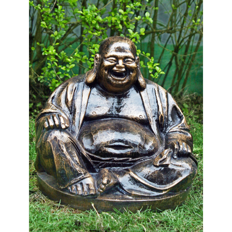 Weather Resistant UV Resistant Plastic Garden Statue, Bronze