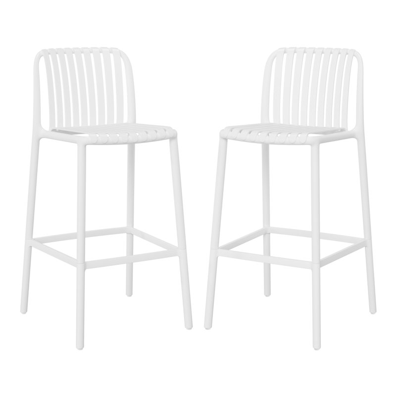 Tabouret de bar 29,5 po, Blanc