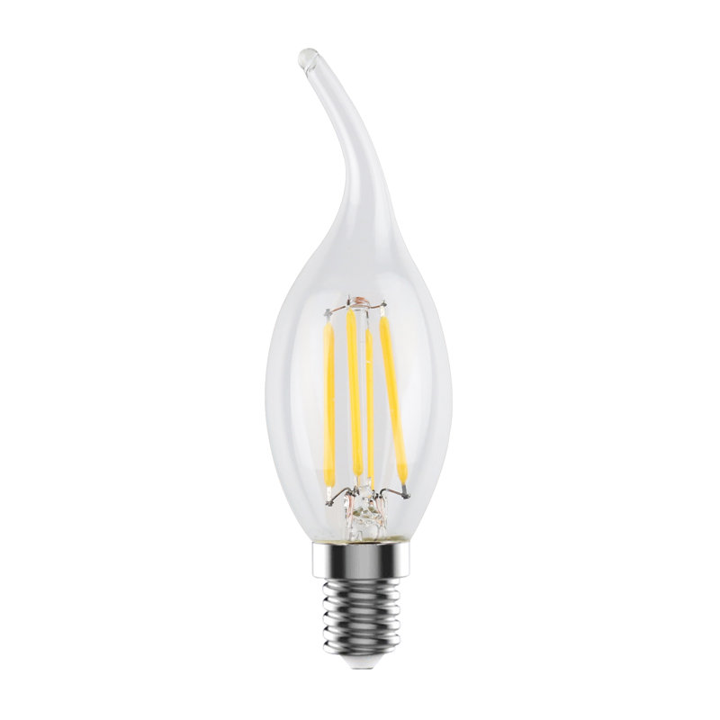Aarit 60 Watt Equivalent, C35L LED, Dimmable Light Bulb, Warm White (2700K) E12/Candelabra Base