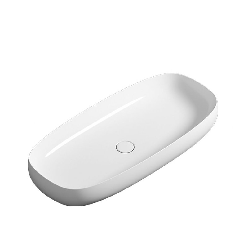 Seed 35.8'' L Bathroom Sink, Matte White