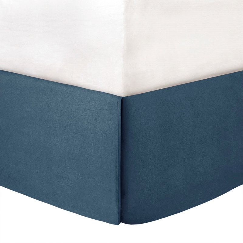 Édredon en coton 7 pièces pour grand lit bleu captivant