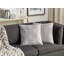 Amity Geometric Grey Square Cushion