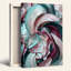 Art mural sur toile rose et bleu sarcelle-1215331195