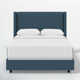 Hanson Upholstered Wingback Bed