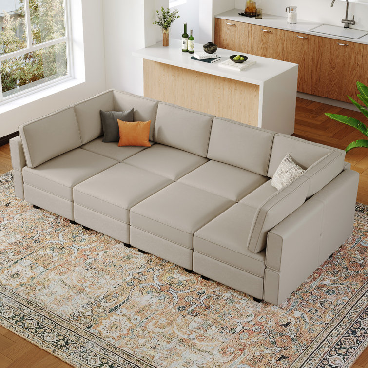 Jersi 8 - Piece Upholstered Reclining Sectional