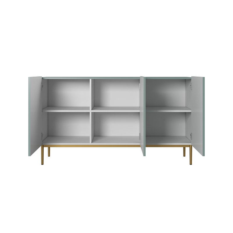 150cm Sideboard, Green/Gold