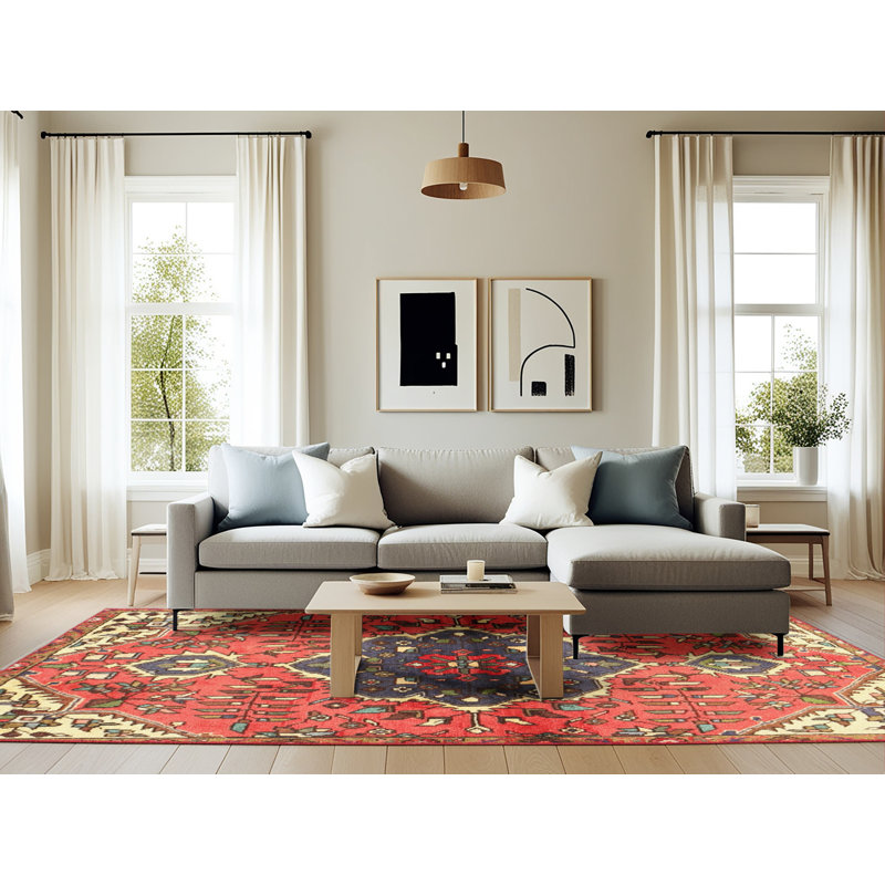 Oriental Indoor Rug, Rectangle 6' x 9'