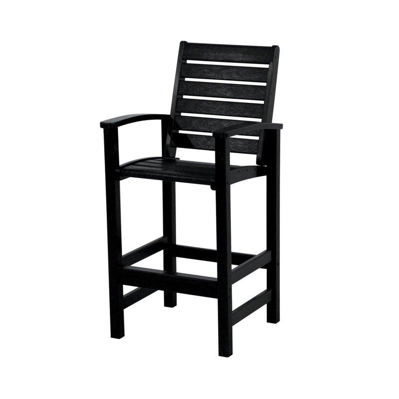 Chaise de bar POLYWOOD Signature, Noir