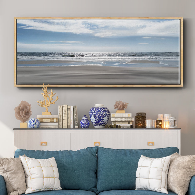 Beach Bliss - toile encadrée, H 24 po x l 60 po x P 1,5 po, Naturel