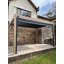 Saturn 2.5m x 4m Aluminium Wood Effect Pergola with Accessories-123843032