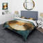 Ensemble de housse de couette or et vert-101241922