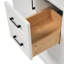 Meuble-lavabo blanc de 30 pouces avec lavabo, porte à fermeture en douceur et plateau amovible - Conception compacte pour un maximum d'espace, protection contre les débordements, fabrication, tiroir de rangement intelligent, style moderne