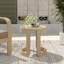 Table d'appoint d'extérieur en bois massif d'acacia 20,08 po Dutton-93547697