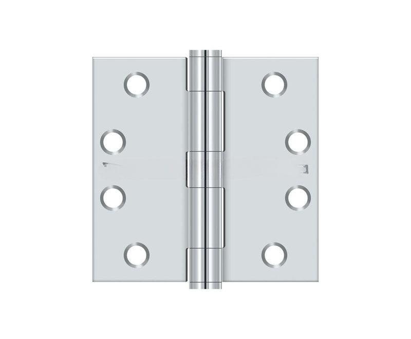 Butt Bearing Hinge, Polished Chrome, Steel