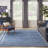 Nourison Essentials Navy Ivory Indoor/Outdoor Area Rug-1081804451