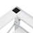Washing Machine Pedestal with Pull-Out Shelf White