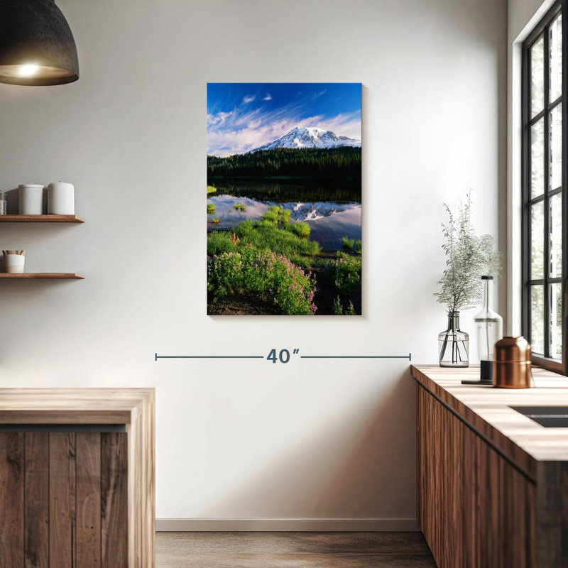 Alvord Mt. Rainier Spring Meadows, H 36 po x l 24 po