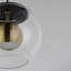 Luminaire suspendu en laiton vieilli 1 lumière noir / naturel-753666847