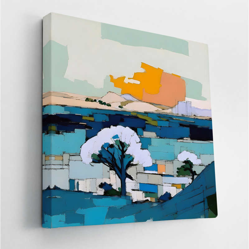 Mid Century Landscape I, 24" H x 24" W