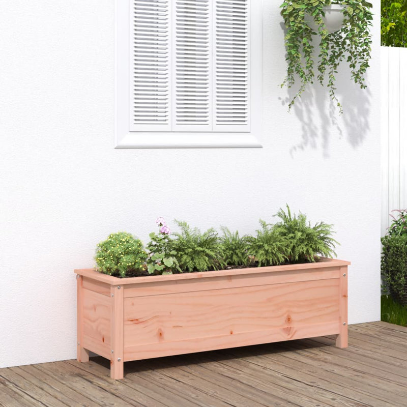 Bohlin Wood Raised Garden Bed, 15.35" H x 47.05" W x 15.75" D, Douglas, Brown