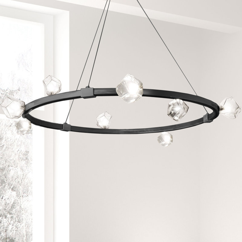 Felichia 12 - Light Dimmable Chandelier, Matte Black